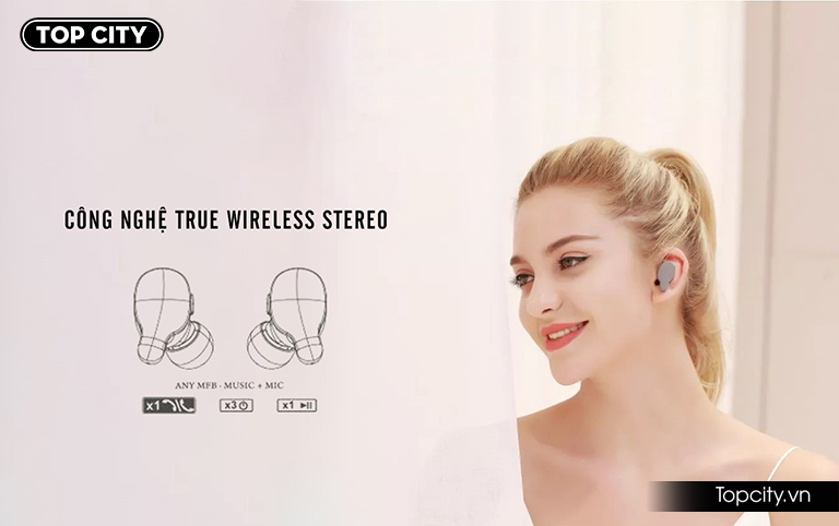 1 bộ 2 tai nghe Bluetooth Remax TWS-3 - 7